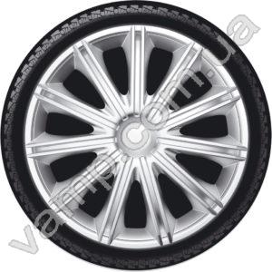 Колпаки колёсные R-13 (Польша) 4Racing Nero. Комплект (4шт.) Nero