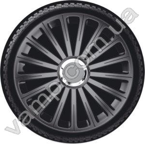 Колпаки колёсные R-14 (Польша) 4Racing Radical Pro Black. Комплект (4шт.) Radical Pro Black