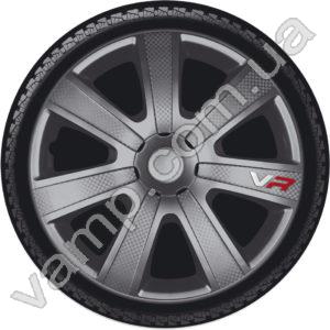 Колпаки колёсные R-14 (Польша) 4Racing VR Carbon Grey. Комплект (4шт.) VR Carbon Grey