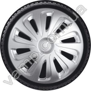 Колпаки колёсные R-15 (Польша) 4Racing Caliber Carbon. Комплект (4шт.) Caliber Carbon