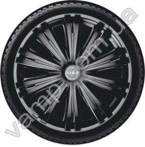 Колпаки колёсные R-15 (Польша) Argo Giga Black. Комплект (4шт.) Giga Black