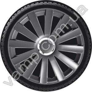 Колпаки колёсные R-15 (Польша) Argo Spyder Pro Grey. Комплект (4шт.) Spyder Pro Grey
