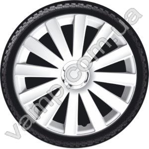 Колпаки колёсные R-15 (Польша) Argo Spyder Pro White. Комплект (4шт.) Spyder Pro White
