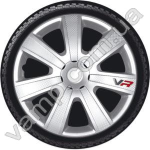Колпаки колёсные R-15 (Польша) 4Racing VR Carbon. Комплект (4шт.) VR Carbon