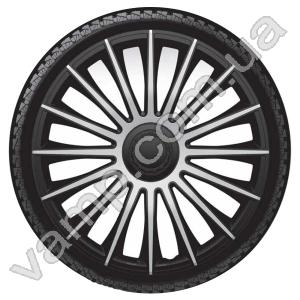 Колпаки колёсные R-17 (Польша) J-TEC AUSTIN Silver Black. Комплект (4шт.) AUSTIN Silver Black